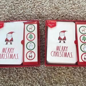 Rae Dunn Christmas Cards - Santa